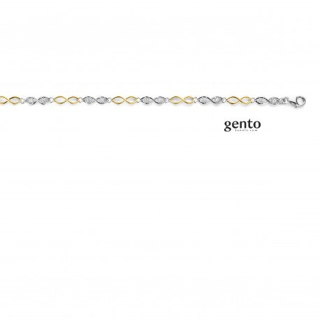 Gento Armband 250.472 - Zilver & Plaqué, Zirkoon