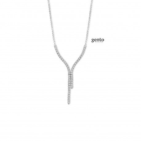 Gento Halsketting 250.474 - Zilver, Zirkoon, Dames