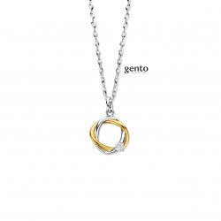 Gento Halsketting 250.479 - Zilver en Plaqué, Zirkoon