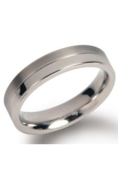 Boccia Ring 0129-01 - Titanium, Maat 56