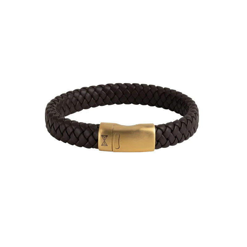 AZE Armband AZ-BL005-H-195 - Leder, Bruin, 19,5cm
