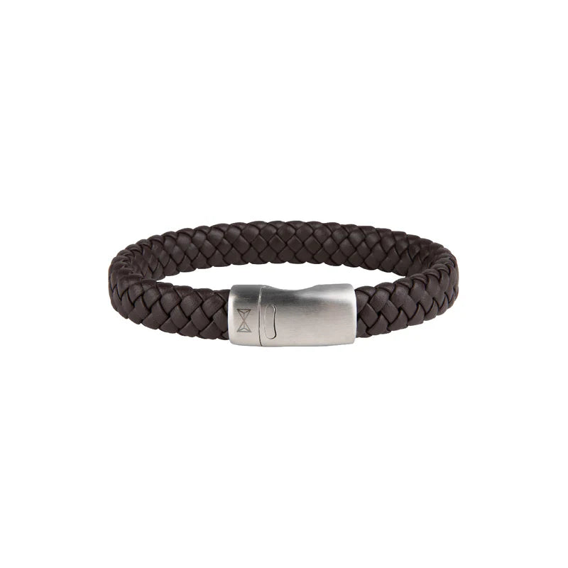 AZE Armband AZ-BL005-B-210 - Leder, Bruin, 21cm