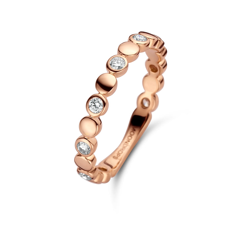Moondrops Ring 190.757 - Rosé Goud 14ct, Diamant