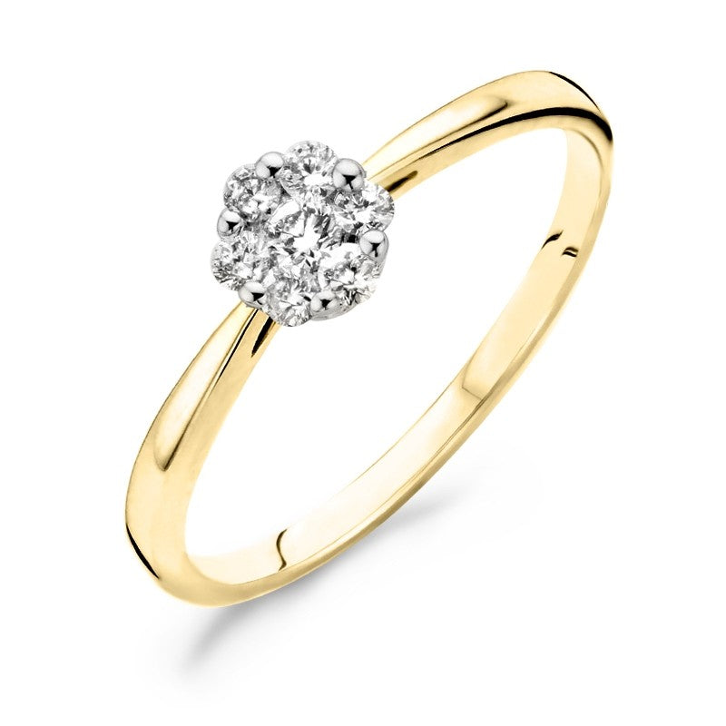 Blush Ring 190.810 - Bicolor Goud 14ct Diamant 0,20ct