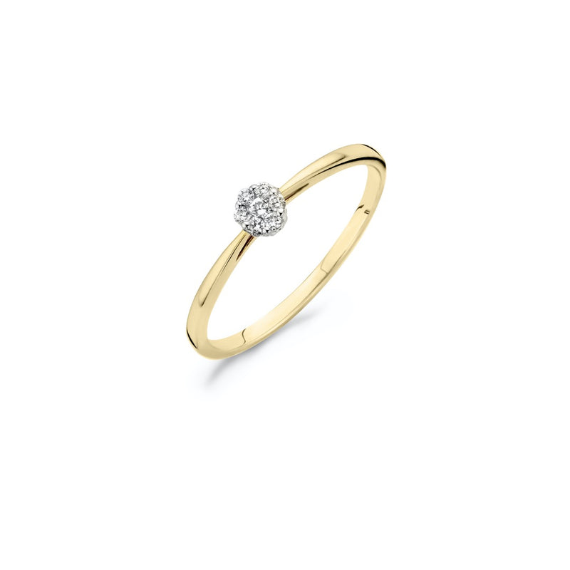 Blush Ring 220.362 - Bicolor Goud 14ct, Diamant 0 ,07ct