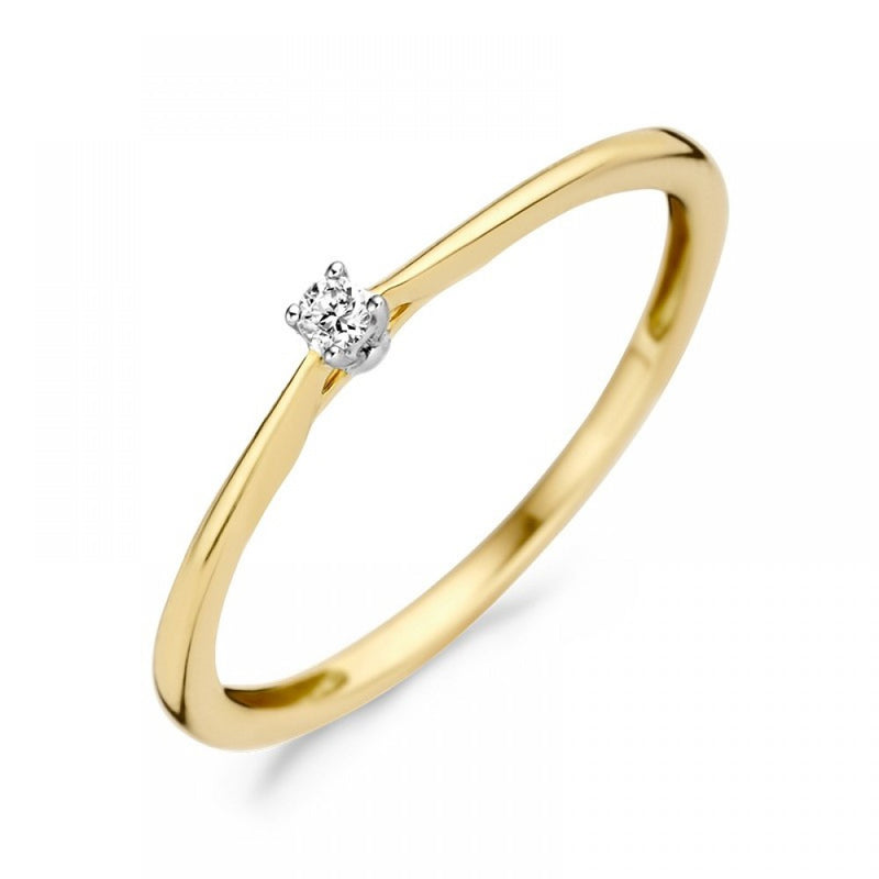 Blush Ring 210.422 - Bicolor Goud 14ct, Diamant 0,03ct