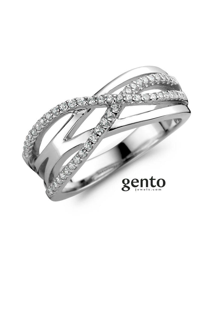 Gento Ring 210.840 - Zilver Zirkoon