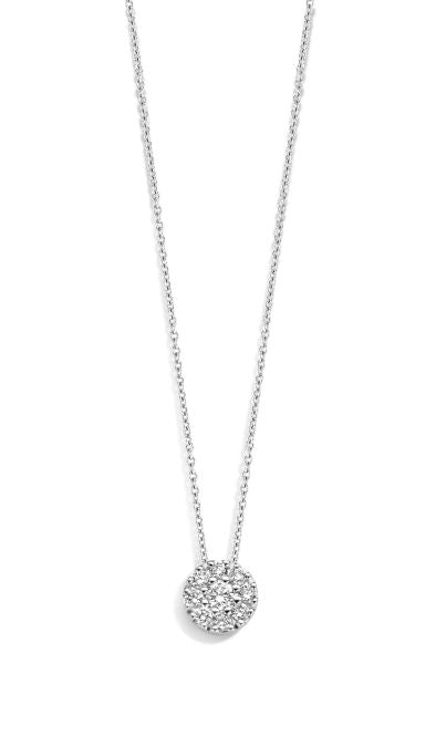 Elan Halsketting 211.003 - Wit Goud 18ct, Diamant 0,12ct