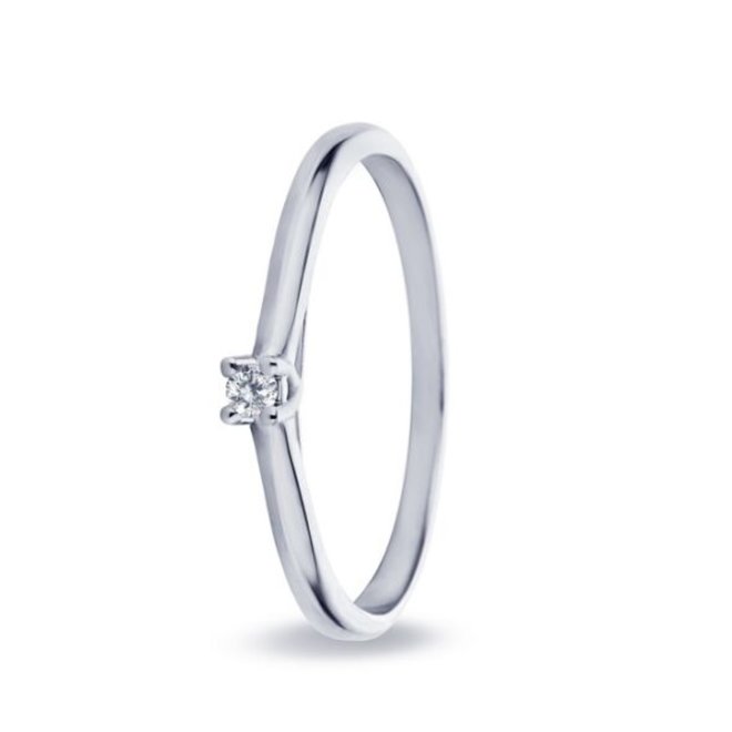 Miss Spring Ring 220.502 - Wit Goud 14ct, Diamant 0,03ct