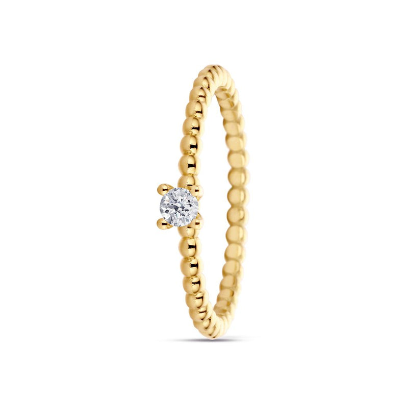 Miss Spring Ring 220.503 - Geel Goud 14ct, Diamant 0,10ct