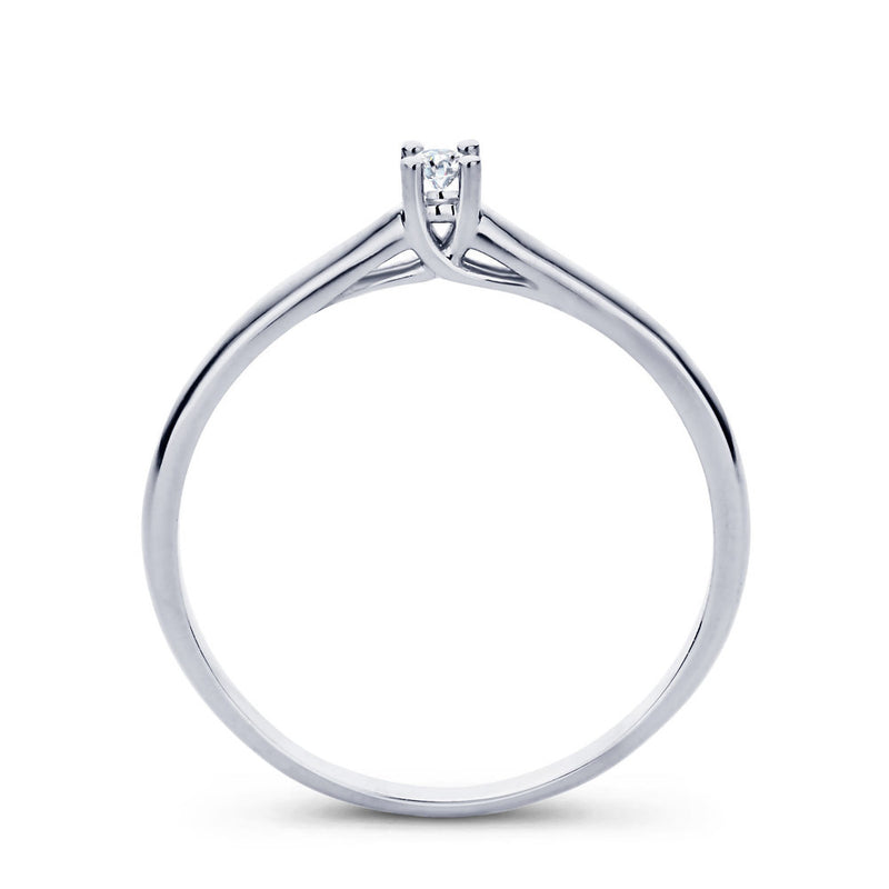 Miss Spring Ring 240.011 - Wit Goud 14ct, Diamant 0,08ct