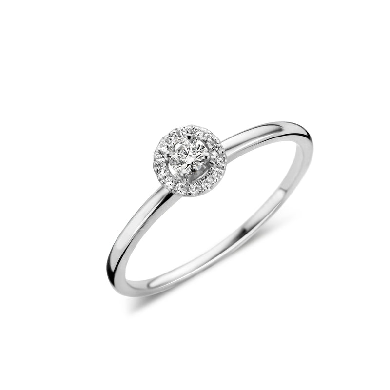 Dulci Nea Ring R32456 - Wit Goud 18ct, Diamant