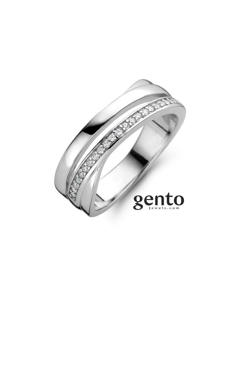 Gento Ring 200.491 - zilver zirkoon